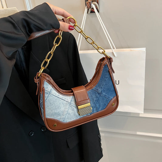 Nouveau sac à bandoulière avec chaîne en diamant pour femmes