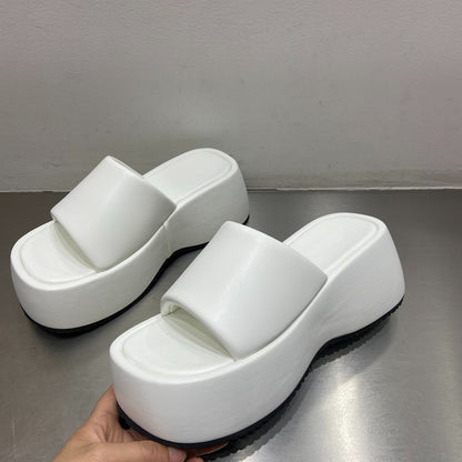 Thick Sole Elevated Slippers