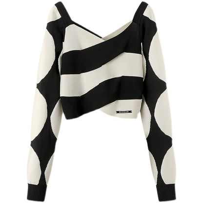 Women's Fashionable Stylish Striped Sweater
