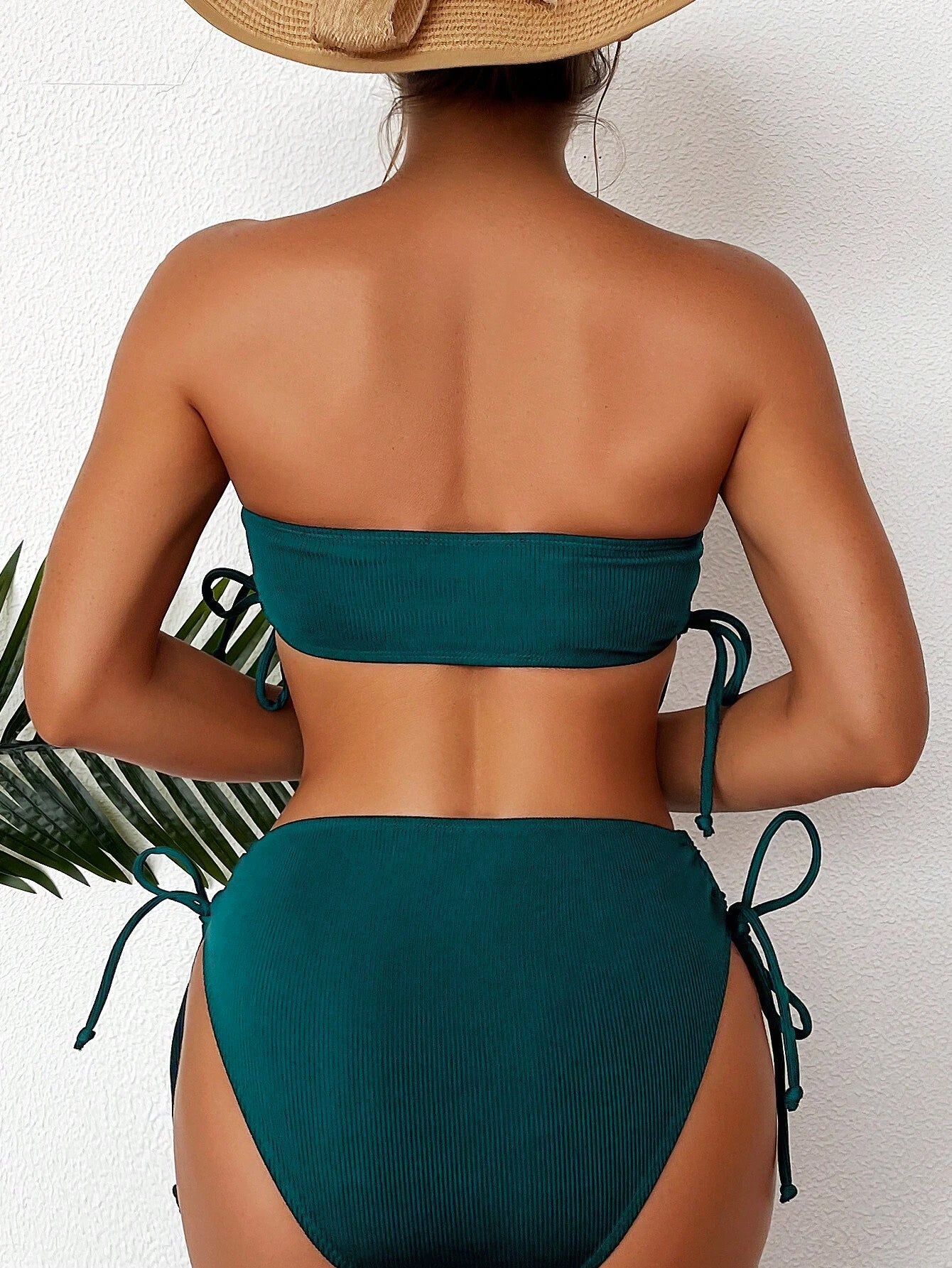 Bikini Solid Color Women's Swimsuit 