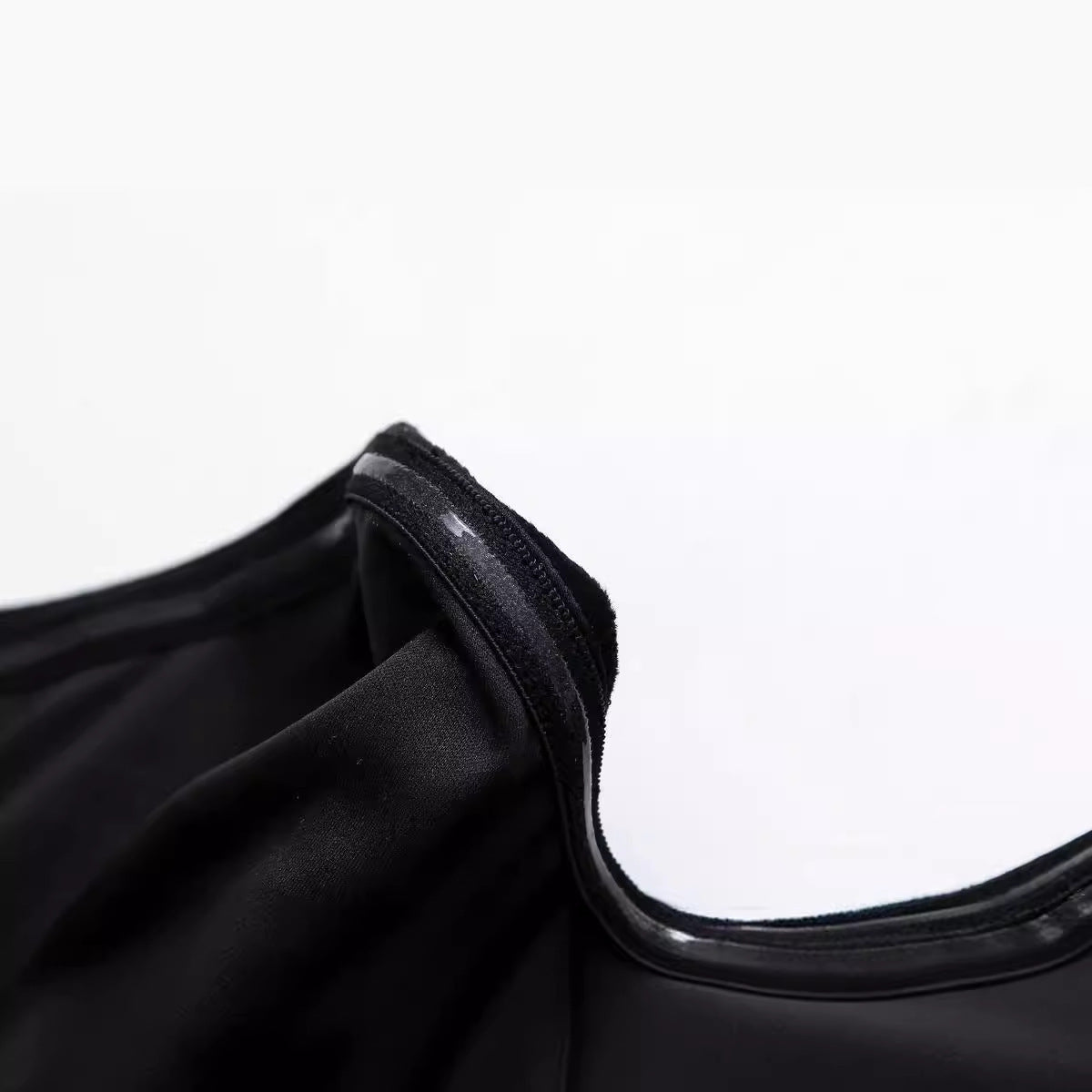 Slim-fit Black Velvet Tube Dress